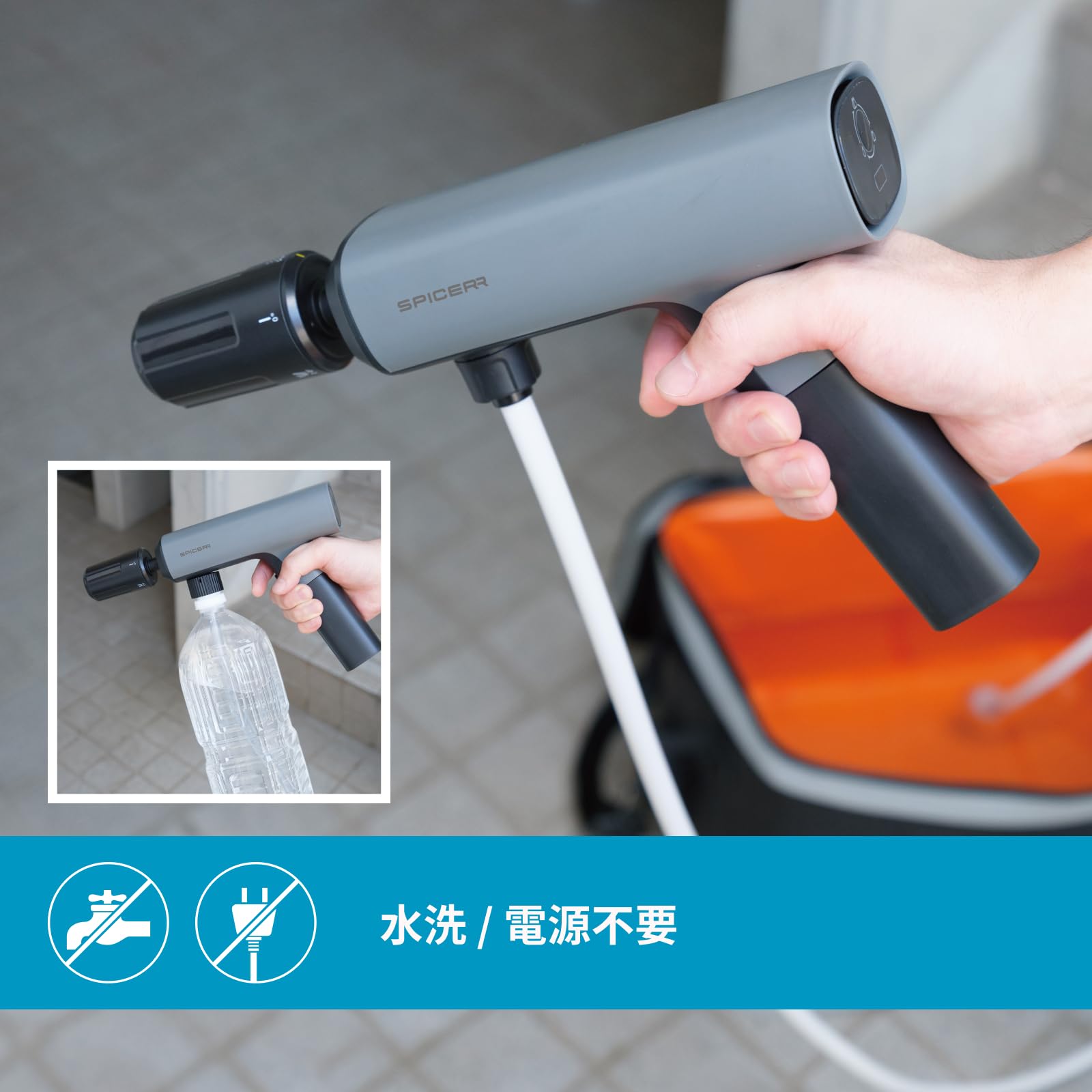 8/31迄限定価格【新品】SPICERR ポケットタブル高圧洗浄機折りたたみ バイク用インカムのリーディングカンパニー、サイン・ハウスから